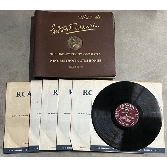 BRAHMS Four Symphonies complete ARTURO TOSCANINI RCA 3 LP numbered ltd. edition